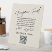 Signe De Table Code QR simple typographie pour caisse de lune de (In SItu)