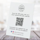 Signe De Table Code QR Site Web Professionnel Scannez-Moi Logo Ré