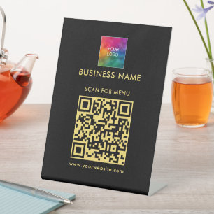 Signe De Table Code QR Téléchargez votre logo ici Rechercher un m