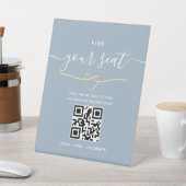Signe De Table Code QR Trouvez Votre Place Mariage (In SItu)