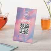 Signe De Table Code QR Venmo de paiement | Scannez pour payer le (In SItu)