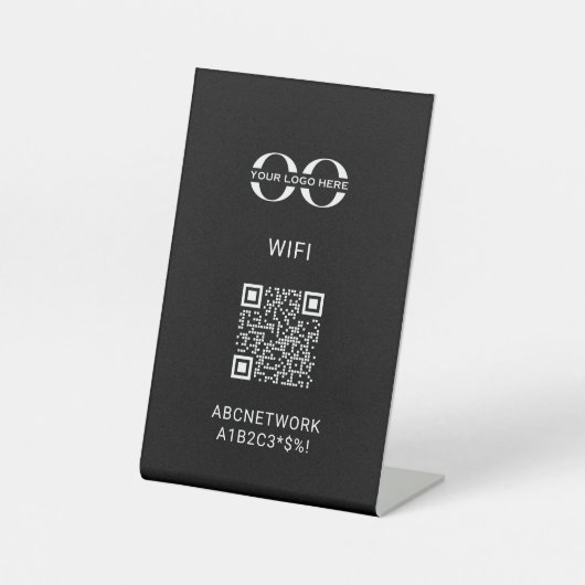Signe De Table Code QR Wifi (Recto)