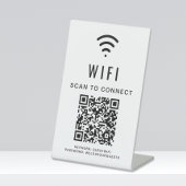 Signe De Table Code QR Wifi Scan Pour Connexion