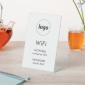 Signe De Table Code WiFi Logo Entreprise Internet (In SItu)