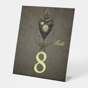 Signe De Table Coeur de vapeur,