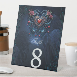 Signe De Table Coeur gothique conçu avec talent