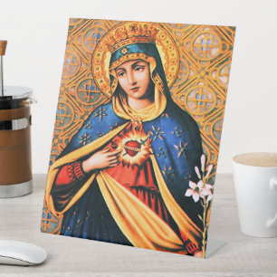 Signe De Table Coeur immaculé de Marie