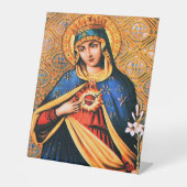 Signe De Table Coeur immaculé de Marie (Recto)