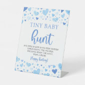 Signe De Table Coeurs Bleus Valentine Minuscule Baby Chasse Douch (Recto)