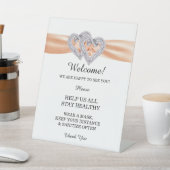 Signe De Table Coeurs de diamant Sécurité des Mariages de ruban o (In SItu)