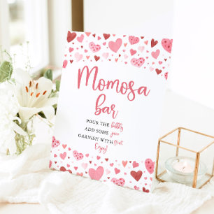 Signe De Table Coeurs rouges roses Saint Valentin Baby shower Mom