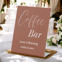 Coffee Bar Brown Terracotta Mariage Signal Pedesta