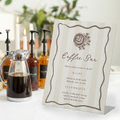 Signe De Table Coffee Bar, Cafe Drink Menu Sign