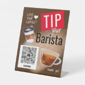 Signe De Table Coffee Truck Coffee Barista (Recto)