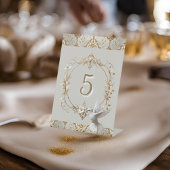 Signe De Table Colibri blanc Numéro de table