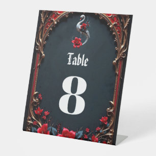 Signe De Table Collection de mariage Elegant Cygne Blanc