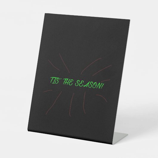 Signe De Table Collection graphique minimale propre 'Tis Season (Recto)