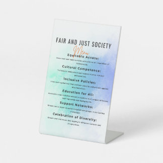 Signe De Table Collectivité inclusive pour l'équité et le foie