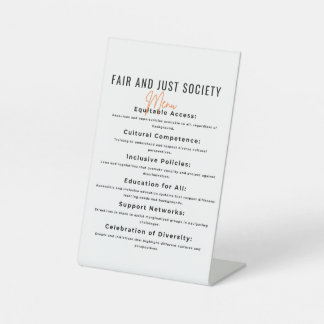 Signe De Table Collectivité inclusive pour l'équité et le foie