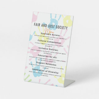 Signe De Table Collectivité inclusive pour l'équité et le foie