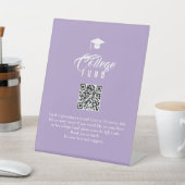 Signe De Table College Fund Modern Minimal Typography QR Code (In SItu)