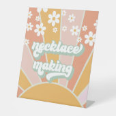 Signe De Table Collier Super Retro Sunshine Fabrication d'activit (Recto)