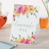 Signe De Table Colorful bright floral lemonade bar (In SItu)