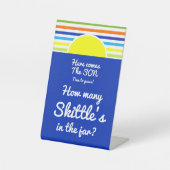 Signe De Table Combien dans le Jeu Baby shower Jar (Recto)