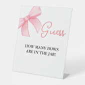 Signe De Table combien d'arc sont dans le pot Bow nuptiale douche (Recto)