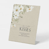 Signe De Table Combien de baisers Elégant Rustique Aquarelle Fais (Recto)