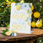 Signe De Table Combien de baisers pour bientôt être Mme Game