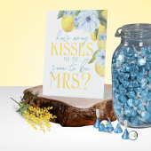 Signe De Table Combien de baisers pour bientôt être Mme Game