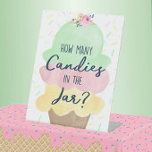 Signe De Table Combien de bonbons Glace Creative Party
