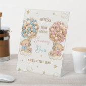 Signe De Table Combien de Gummy Bears Twins baby shower jeu (In SItu)