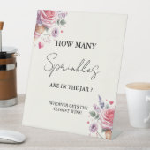 Signe De Table Combien de SPrinkles dans le jeu de Baby shower Ja (In SItu)