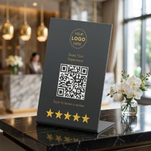 Signe De Table Commentaires sur l'évaluation du code QR Charbon d