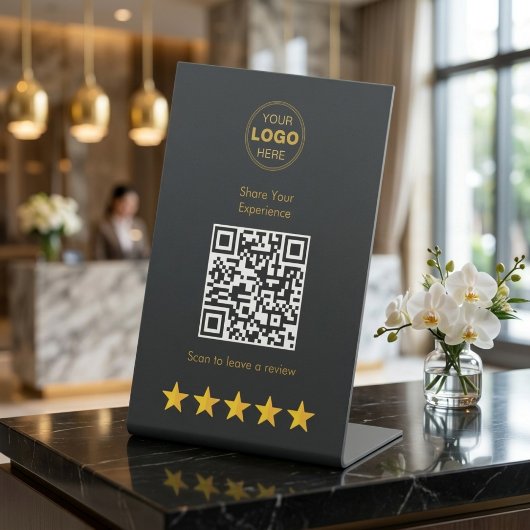 Signe De Table Commentaires sur l'évaluation du code QR Charbon d