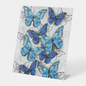 Signe De Table Composition des White and Blue Butterflies (Recto)