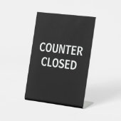 Signe De Table Comptoir Fermé, Comptoir Caisse Tablette (Recto)