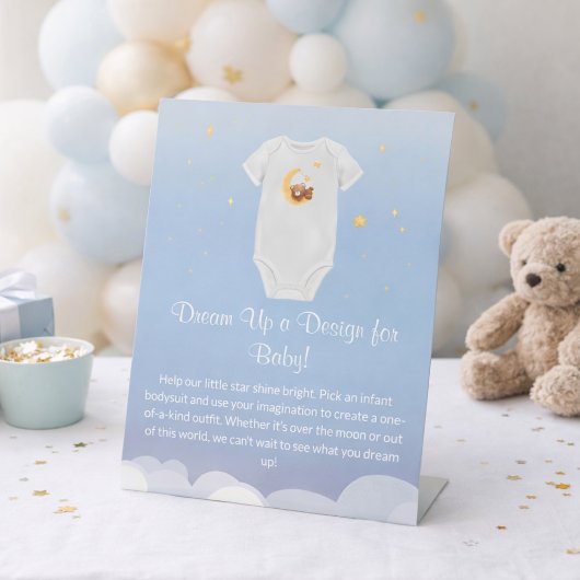 Signe De Table Conception de body pour bébé Design Baby Shower