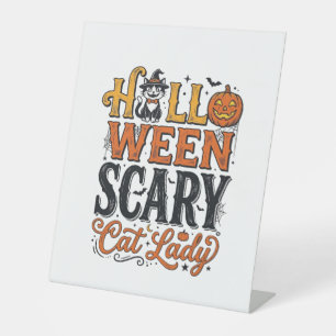 Signe De Table Conception de chemise pour chat vintage Halloween