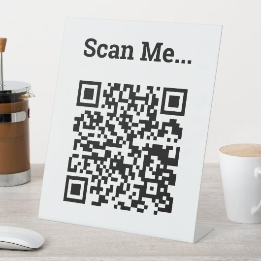 Signe De Table Conception de code QR (In SItu)