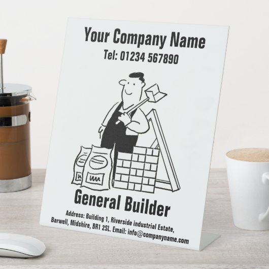 Signe De Table Conception de dessin général (In SItu)