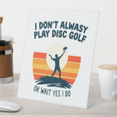 Signe De Table Conception de T-shirt Disk Golf Lover (In SItu)