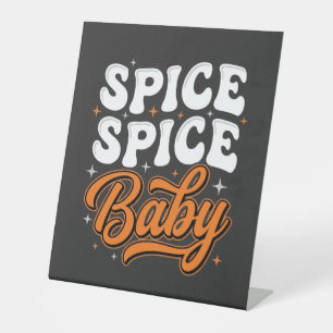 Signe De Table Conception de typographie rétro Halloween Spice Sp