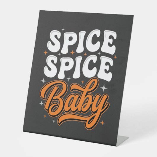 Signe De Table Conception de typographie rétro Halloween Spice Sp (Recto)