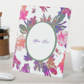 Signe De Table Conception encadrée fleurie (In SItu)