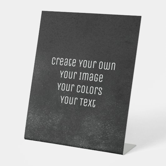 Signe De Table Concevez votre façon - Créez votre propre (Recto)