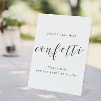 Confettis de mariage de calligraphie moderne pour