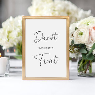 Signe De Table Congé De Donut Moderne Sans Traite Mariage